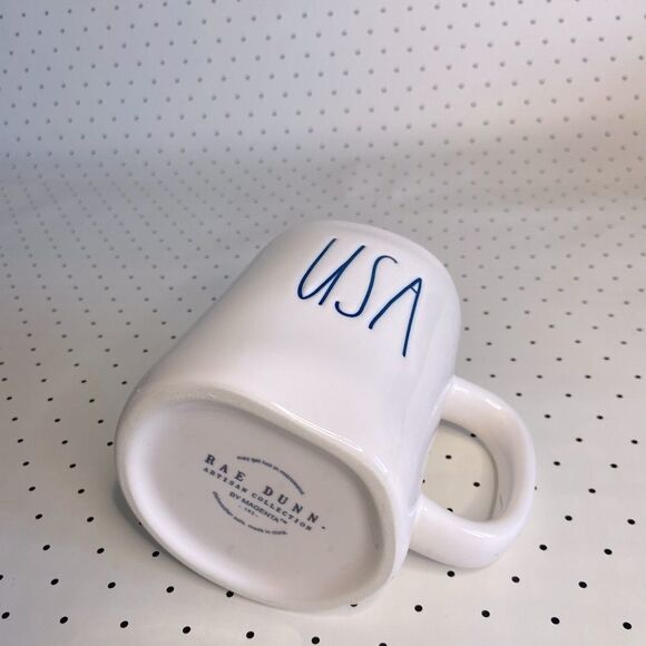 RAE DINN collectible mug USA 🇺🇸 redwhiteblue red - Picture 2 of 3